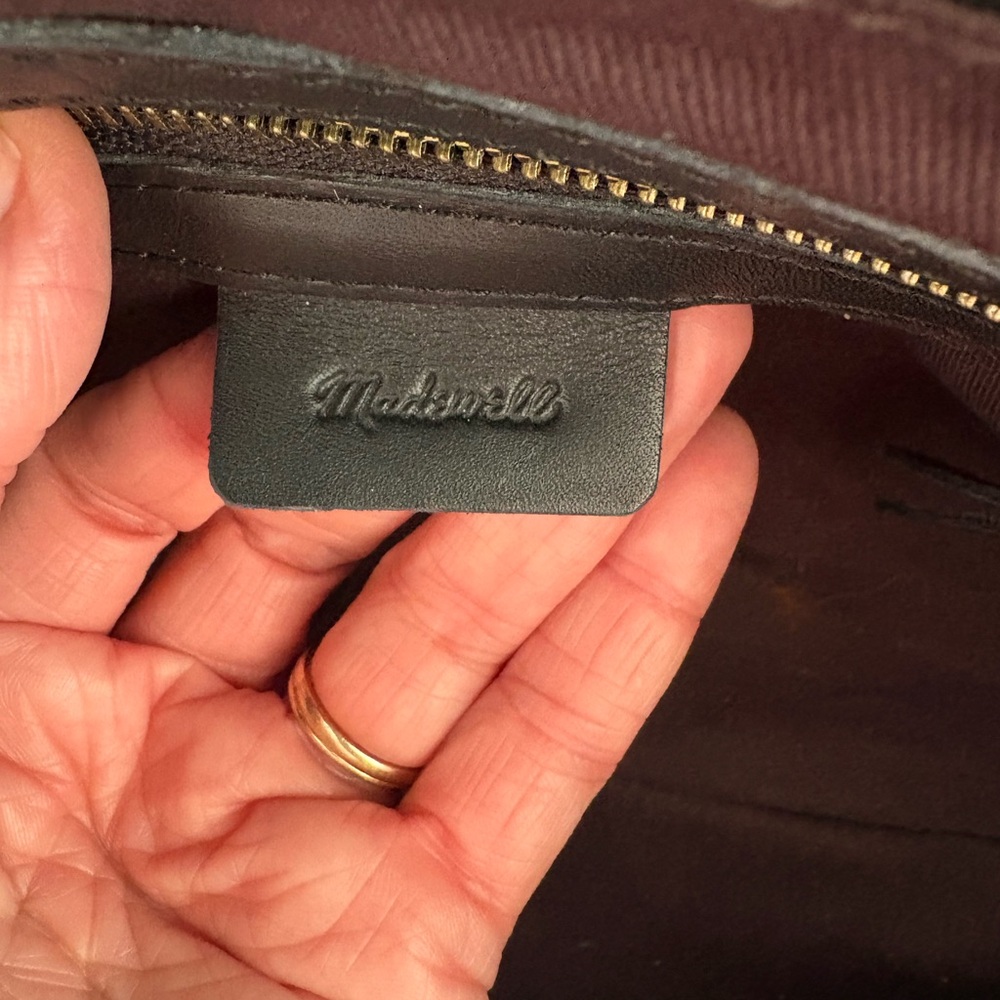 Madewell Black Woven Handbag with removable strap - Picture 2 of 2